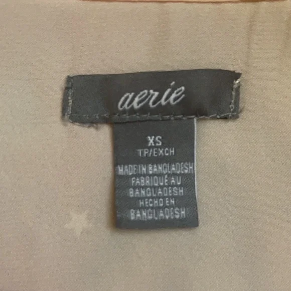 Aerie, NWOT XS pale pink star mini dress - Picture 3 of 4